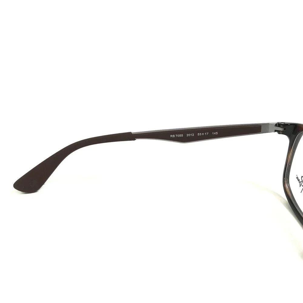 Ray-Ban Eyeglasses Frames RB7055 2012 Tortoise Brown Gray Rectangular 53-17-145